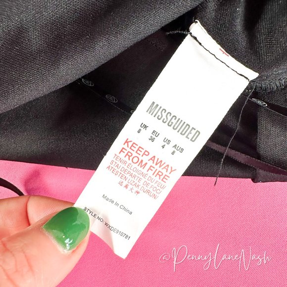 Missguided Floral Lace Back Bodycon Dress - Picture 12 of 13